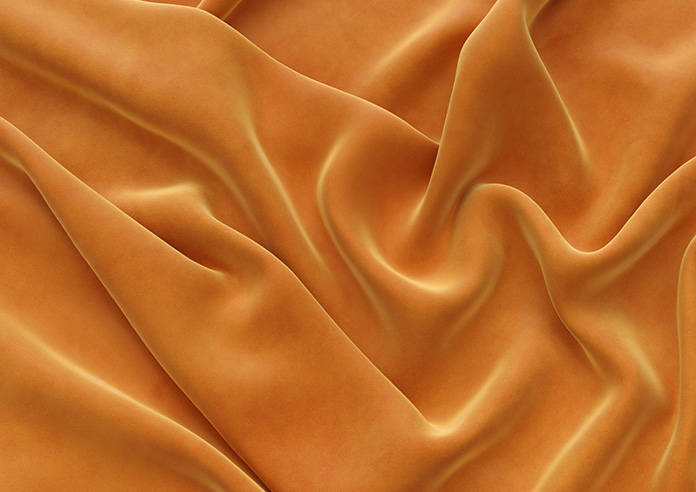 Odessa Velvet, Nectarine - Twist&Fit Roman Blind - Image 4